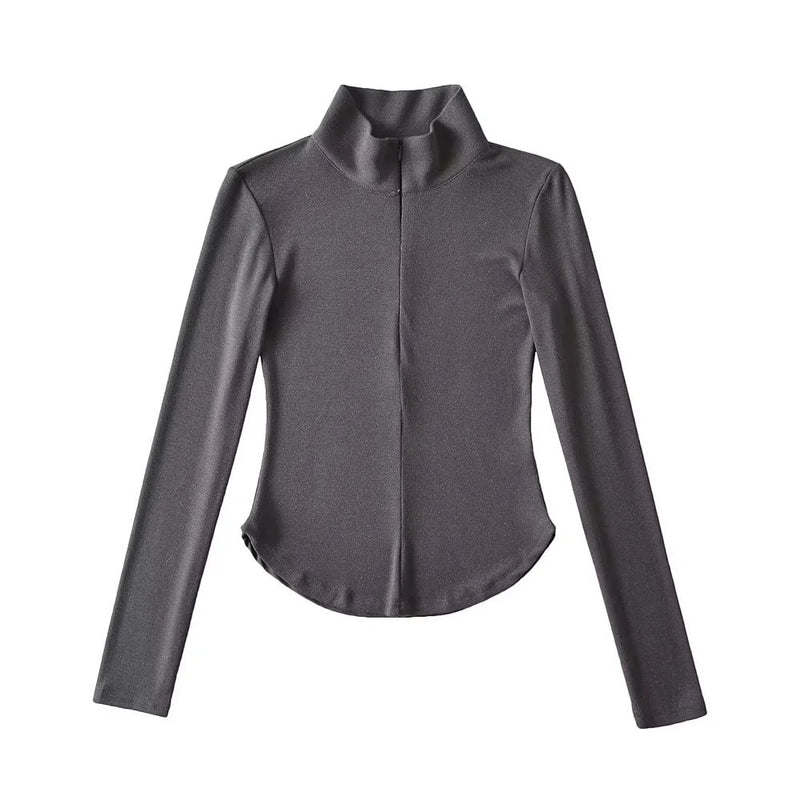 Women T-shirt Slim Fit Slimming Long Sleeves T-shirt Women's Autumn