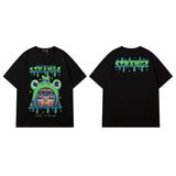 Men T Shirt Hip Hop Cartoon Short Sleeve T-shirt Men and Women Loose
