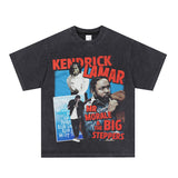 Kendrick Lamar T Shirts Cotton Hip Hop Rap Loose Short Sleeves