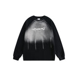 Unisex Hoodie Personality Raglan Sleeve round Neck Sweater Men's and Women's Tops