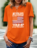 Women's Independence Day T Shirt Printed Short-Sleeved T-shirt