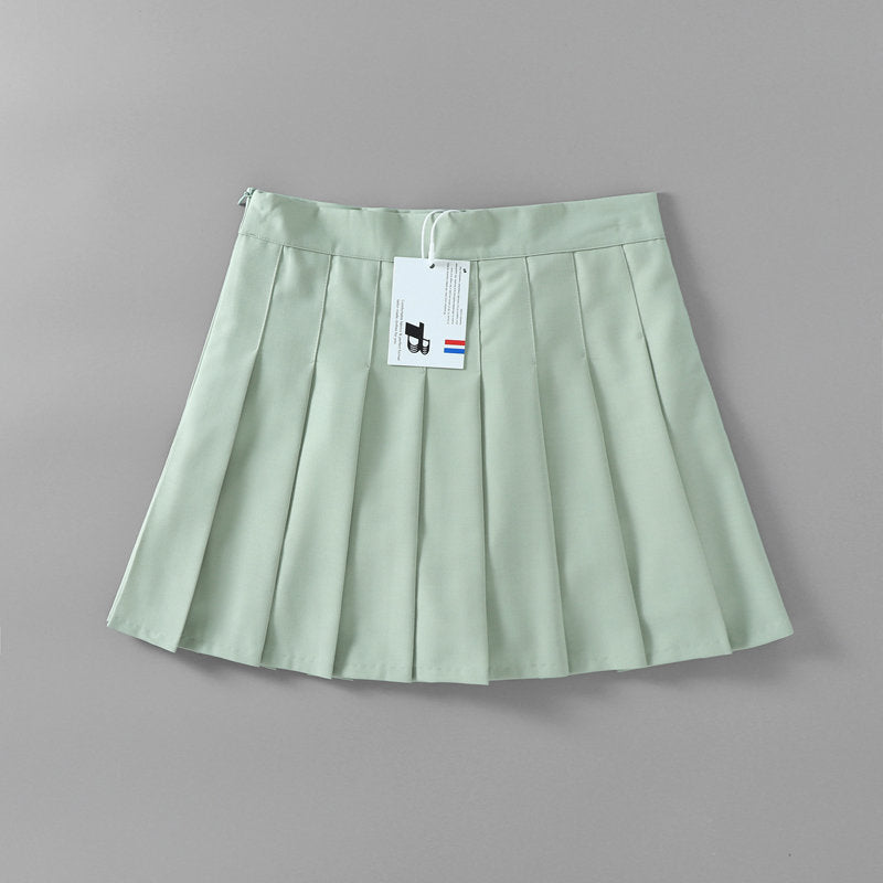 Women Skirt Preppy Style Skirt Women's Pleated Skirt