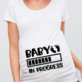 Baby In Progress Baby Loading Maternity Short Sleeve