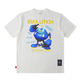 Men T Shirt Retro Men's Short-Sleeved T-shirt Casual Men and Women