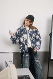 Unisex Jacket Autumn Floral Trendy Coat Women's Clothing