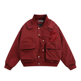 Men Cotton Padded Jacket Men's Thickened Warm Cotton Coat Jacket Baseball Uniform