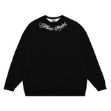 Men Fleece Lined Hoodie round Neck Sweater Men's Loose Sweatshirt Casual Top