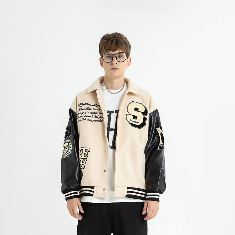 Varsity Jacket Vintage Baggy Coat