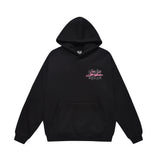 Men Fleece Lined Hoodie Hooded Sweater Loose Men's Clothing Ins Letter Embroidered Printed Pullover