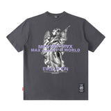 Men T Shirt High Street Short Sleeve T-shirt Men and Women Retro Cool Popular Brand