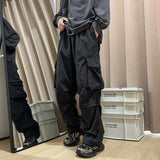 Men Sweatpants Overalls Men's Autumn Wide Leg Parachute Soldier Pants Loose