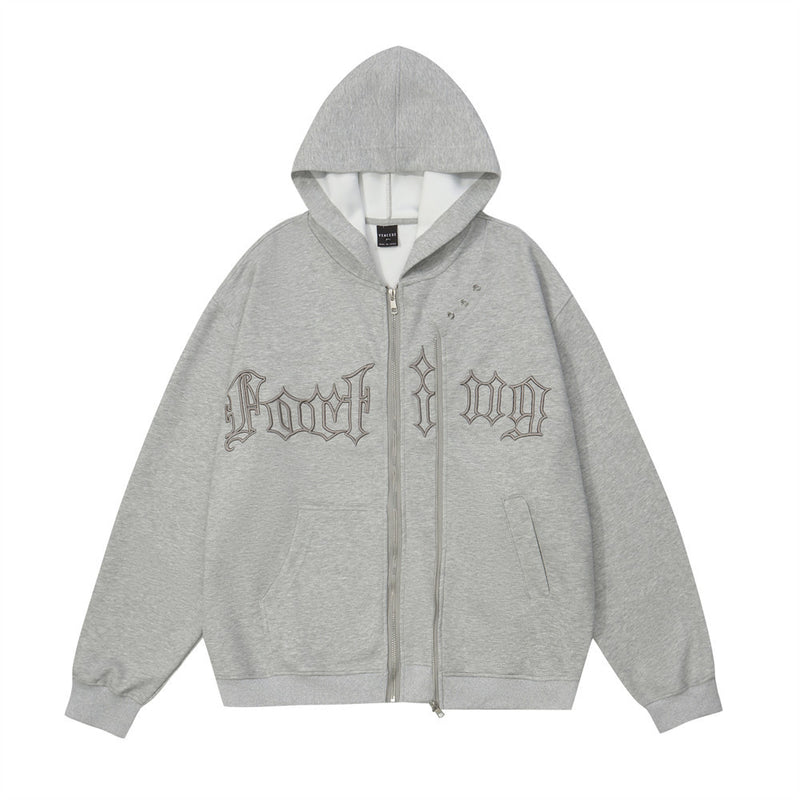 Men Hoodie Cardigan Sweater Men's Stitching Hooded Jacket