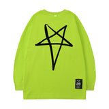 Men Long Sleeve Shirt Casual Printed Long Sleeve Men and Women Couple Loose Sweater T-shirt