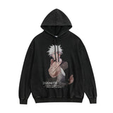 Unisex Vintage Hoodie Vintage Print Wash Hoodie