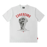 Men T Shirt Retro Dark Printed Short-Sleeved T-shirt Men and Women Loose