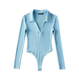 Women T-Shirt V-neck Long-Sleeved T-shirt Bottoming Top