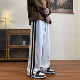 Men Sweatpants Striped Corduroy Pants Men Autumn Fashion Brand Straight Loose