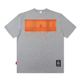 Men T Shirt Vintage Print Short Sleeves T-shirt Men and Women Ins Casual