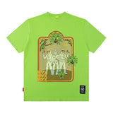 Men T Shirt Printed Short-Sleeved T-shirt Men's Summer Retro Loose