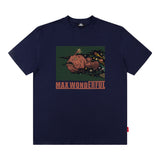Men's T Shirt Printed Short-Sleeved T-shirt Men's and Women's Retro Distressed