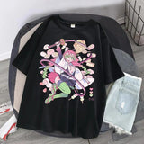 Cartoon Prints Women T Shirt Streetwear Print Loose