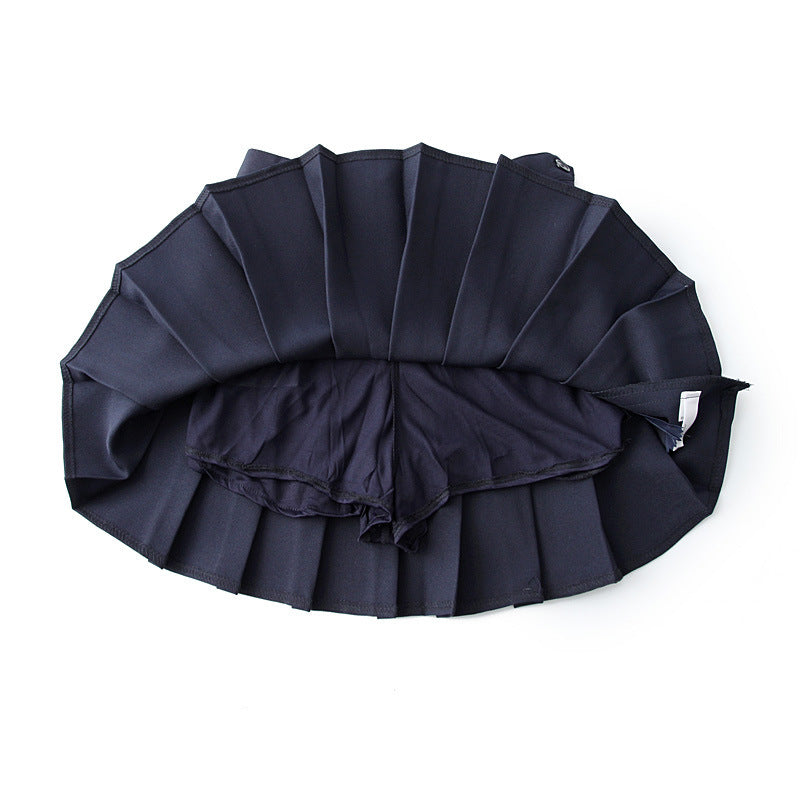 Women Skirt Pleated Skirt Preppy Style Skirt