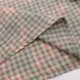 Men Long Sleeved T Shirt Plaid Tie-Dye Long Sleeve Shirt Men's Embroidery Lapel Shirt Coat Spring and Autumn