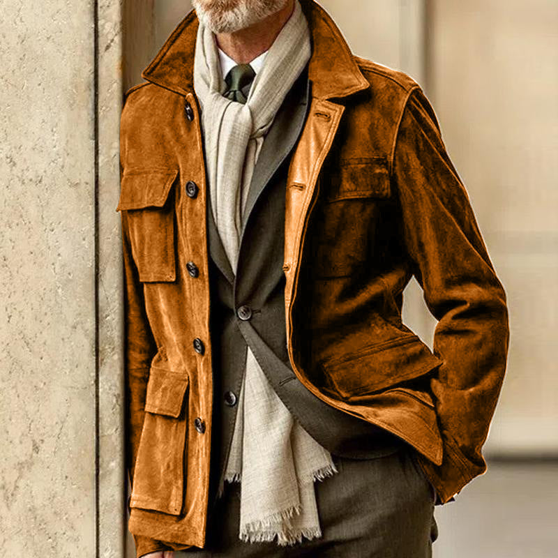 Men Jack Men's Leather Casual Fashionable Jacket Men