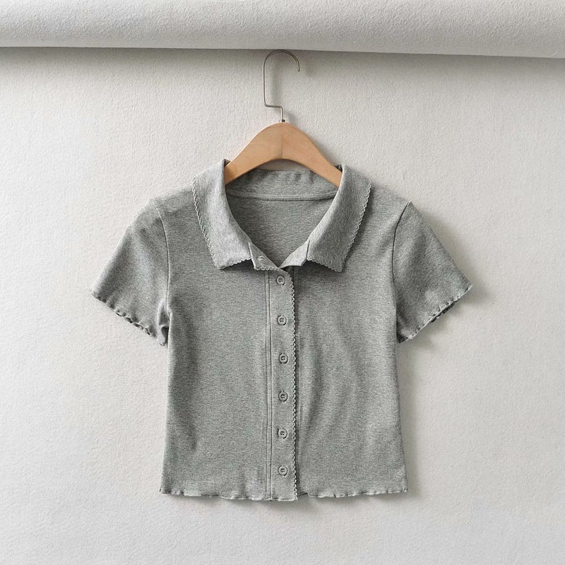 Women T-Shirt Summer Women's Clothing Casual Cardigan Short