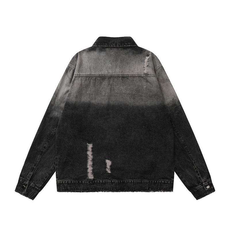 Men Denim Jacket Washed Do the Old Cowboy Coat Men's Jacket