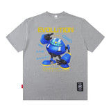 Men T Shirt Retro Men's Short-Sleeved T-shirt Casual Men and Women