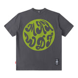 Men T Shirt Hiphop Short-Sleeved T-shirt Men's High Street Retro Street