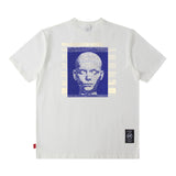 Men T Shirt Retro Portrait Short Sleeve T-shirt Men and Women Loose
