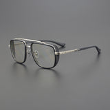CHH Chrome Hearts Glasses Double Beam Big Face Titanium Frame Myopia Glasses Frame