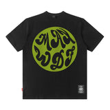 Men T Shirt Hiphop Short-Sleeved T-shirt Men's High Street Retro Street