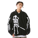 Men Denim Jacket Embroidered Denim Jacket Men's Loose Jacket Coat