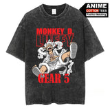 GEAR 5 NIKA Luffy T Shirt Anime ONE PIECE Graphic T-shirt
