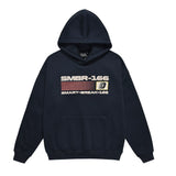 Men Fleece Lined Hoodie Fall/Winter Hoodie Men's Loose Leisure Pullover Letter Printing Oversize