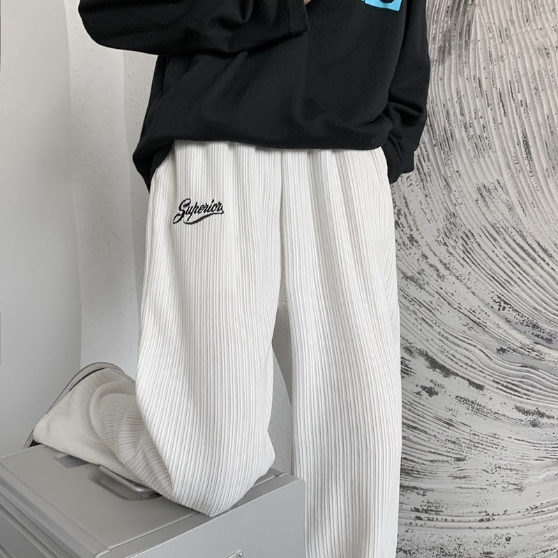 Men Sweatpants Corduroy Pants Men's Loose Casual