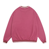 Men Hoodie Spring and Autumn Loose round Neck Sweater Men's Casual Long Sleeve Printed