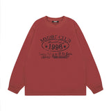 Men Long Sleeve Shirt Men's and Women's American Street Retro Vibe Style Long Sleeve