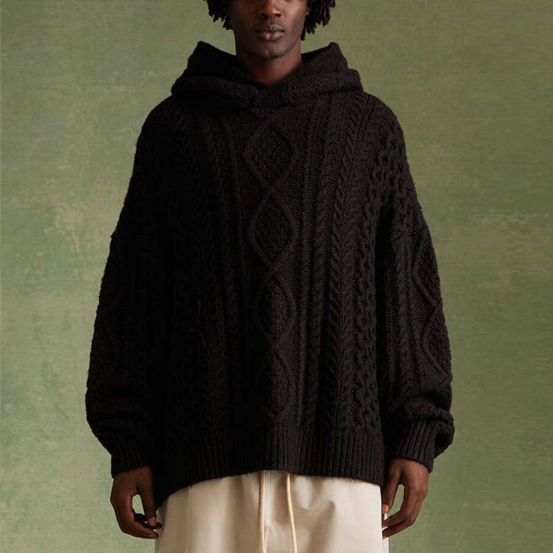 Men Sweater Autumn and Winter Men's Jacket Knitted Sweater Men's Jacket