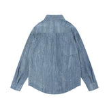 Men Long Sleeved T Shirt Distressed Shirt Men's Spring and Autumn Comfortable Breathable Loose Long Sleeve Shirt Outer Wear