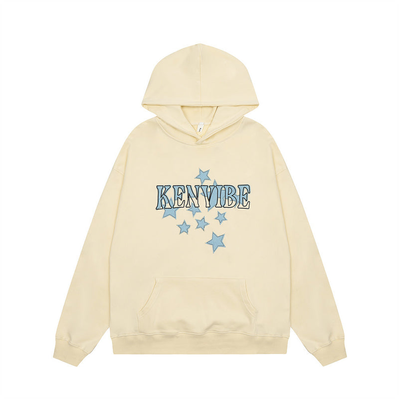 Men Hoodie Embroidery Hooded Loose Sweater Men's Sports