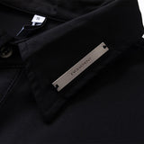 Men Long Sleeve T Shirt Solid Color Long Sleeve Men's Ins Fashion Brand Street Loose Half-Sleeve Top