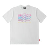 Men T Shirt Letter Print Summer Short-Sleeved T-shirt Men's Loose