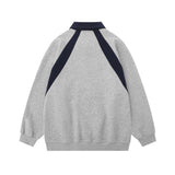 Men Hoodie Sweaters Menswear Embroidered Letters Loose Polo