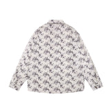 Men Long Sleeved T Shirt Spring and Autumn Floral Shirt Ins Loose Casual Long Sleeves Shirt