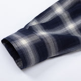 Men Long Sleeved T Shirt Retro Plaid Long Sleeve Shirt Men Spring Autumn Outerwear Tops Casual Loose