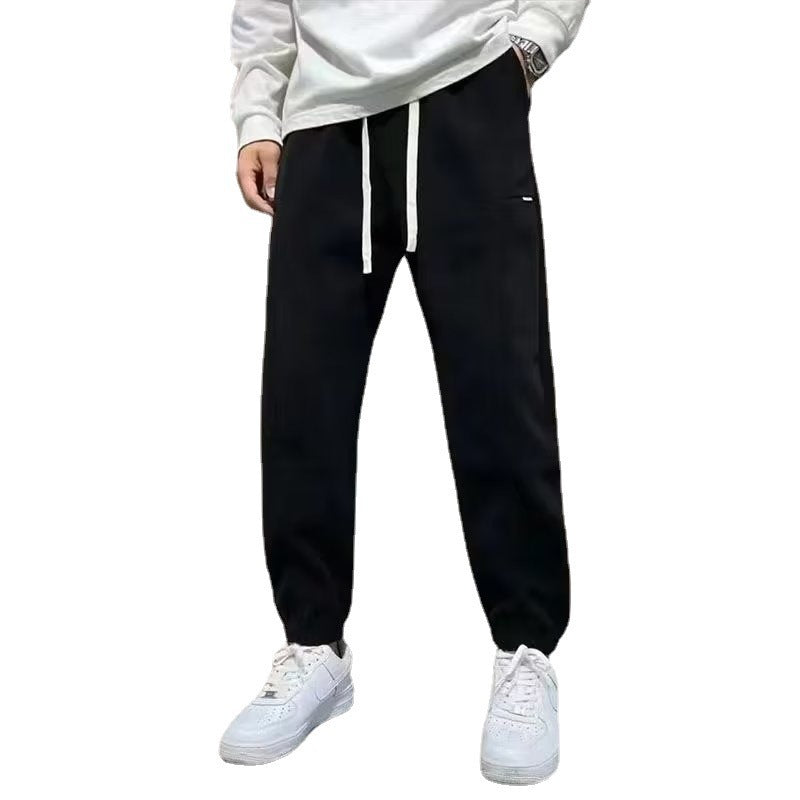 Men Sweatpants Autumn and Winter Leisure Corduroy Pants Sports Loose